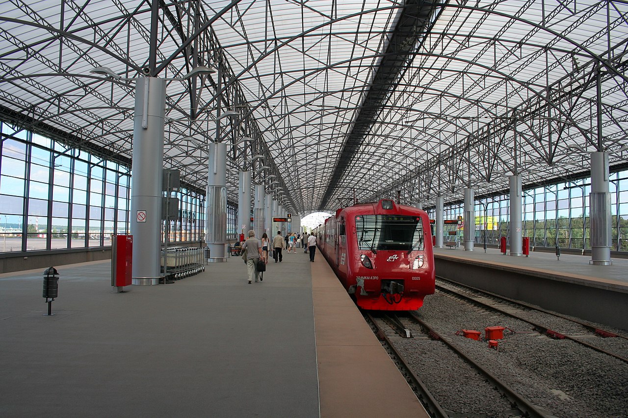 Станция Аэроэкспресс в аэропорту Шереметьево